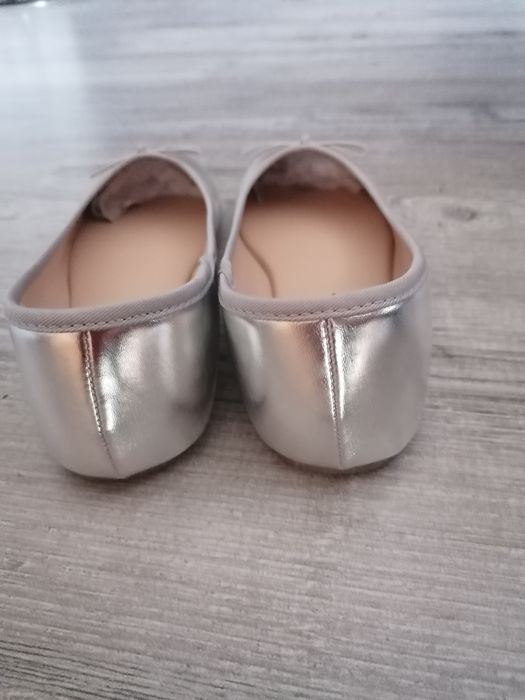 Bonprix nowe baleriny srebrne