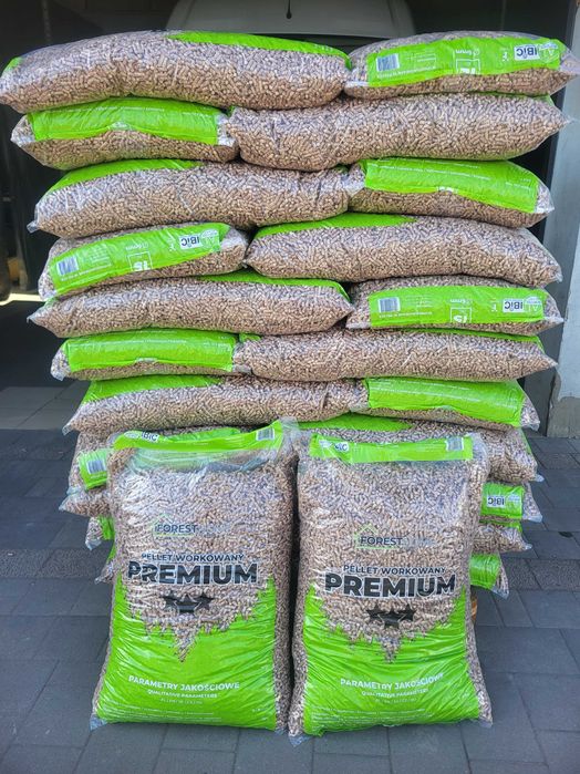 Pellet PREMIUM Bukowy Polski certyfikat IBIC  100% Polski dostawa HDS
