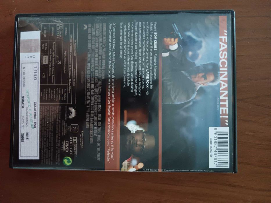 filme dvd original - colateral