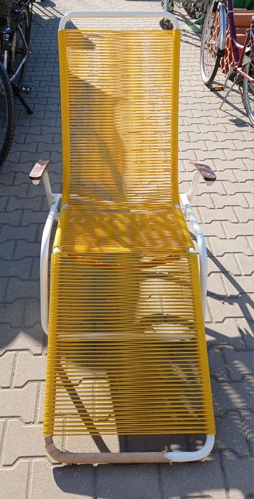 Leżak żółty vintage lata 70-te