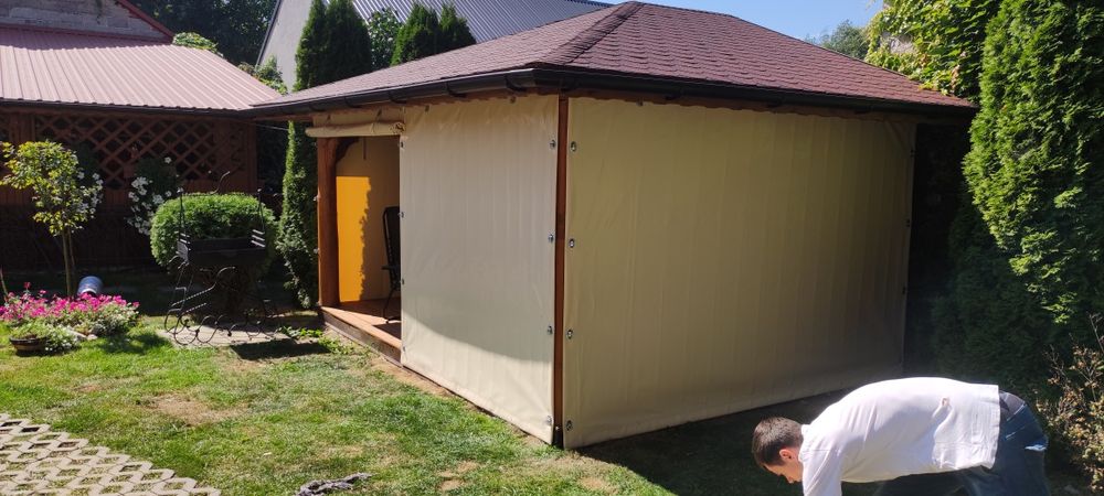 Plandeki na altany tarasy ogródki piwne