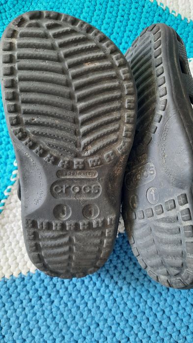Crocs laczki gumowe r.32, klapki, plaża