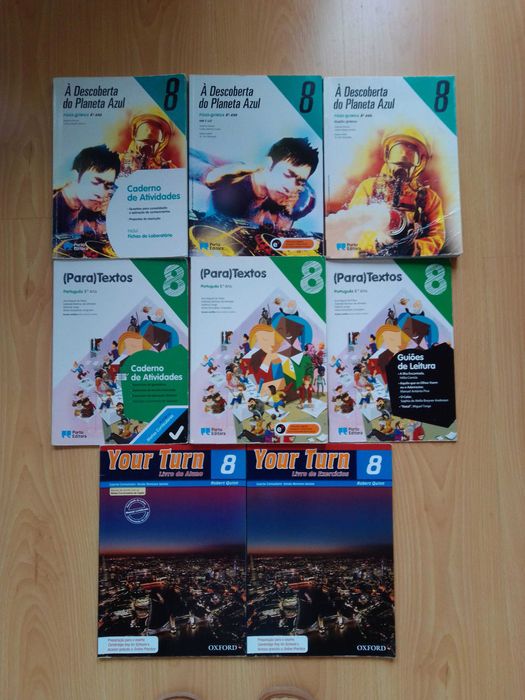 Manuais/Livros do 8º ano em óptimo estado