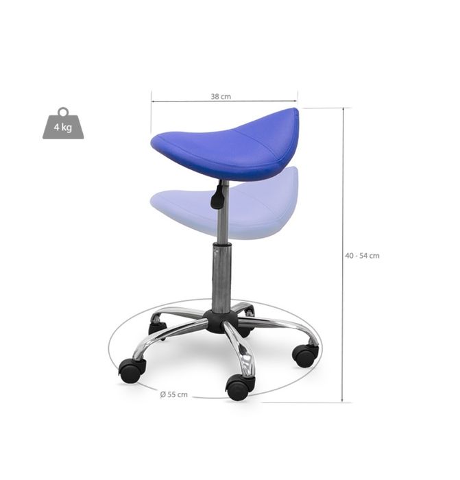 Banco ortopédico tipo sela c/novo -