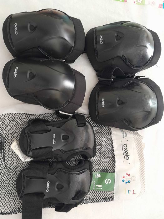 Proteções para Patins/Skate/Trotinete Criança Preto