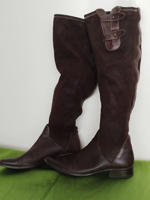 Muszkieterki damskie 37 skóra naturalna (licowa)