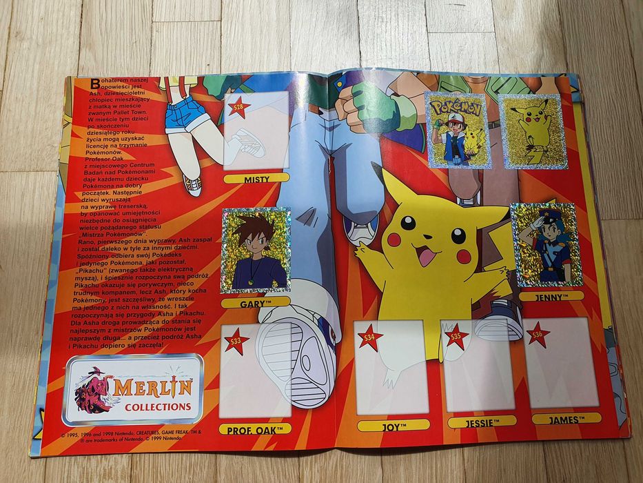 Album Pokemon z naklejkami