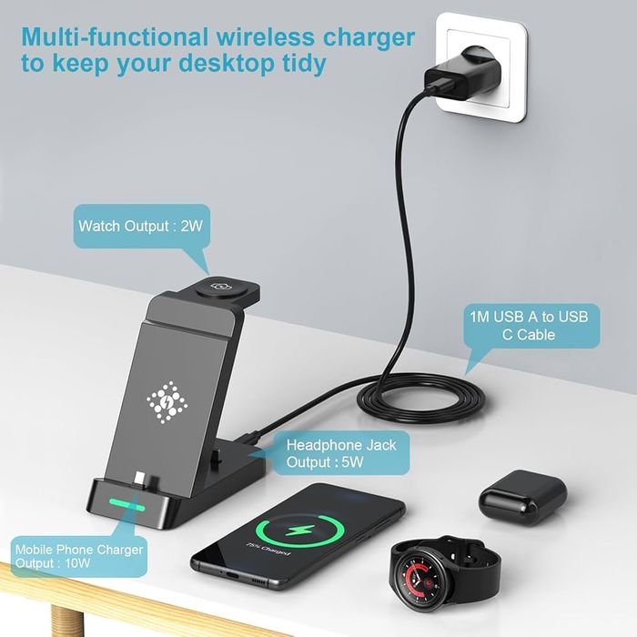 Бездротовий зарядний пристрій 3 в 1