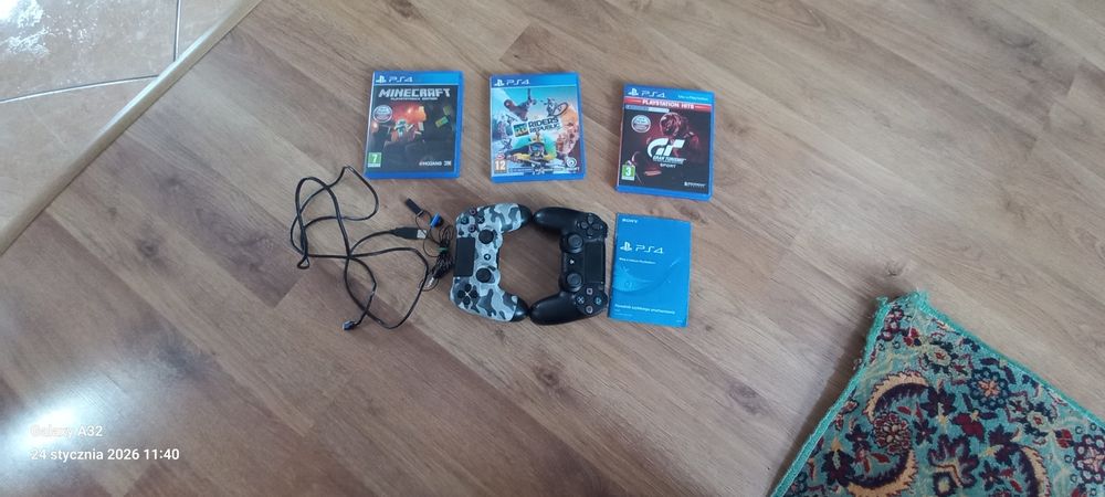 Zestaw PS4 + NOWA Kierownica Cobra GT900 Pro | 2 Pady | 3 Gry