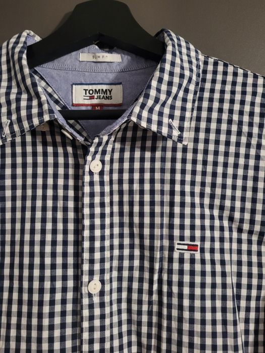 Tommy Hilfiger Jeans Koszula Tjm Poplin Gingham DM0DM08398 Granato