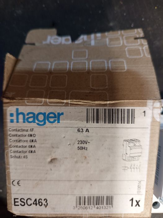 Stycznik 230VAC 4NO 63A AC-7a/b
ESC463
