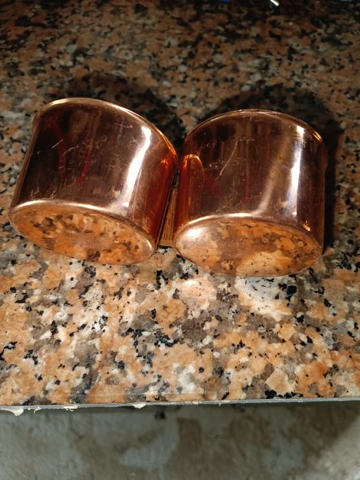 2 copos em cobre