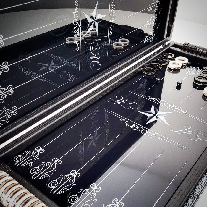 Нарды игровые + дизайн под заказ от бренда Art-limit под стеклом.