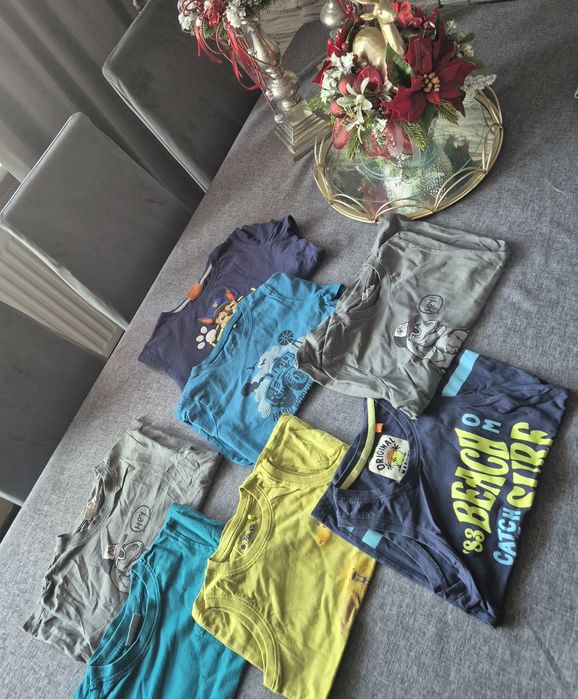 7 t-shirtów w rozmiarze 116 coccodrillo  5 10 15