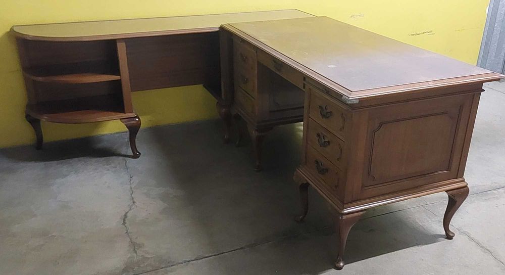 Secretária Vintage (com móvel de apoio)