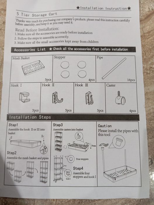 Organizer regał półki