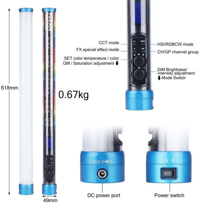 Bastão de Led RGB - SOKANI X25 SELADO