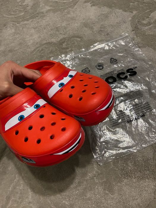 Crocs mcqueen 36-45 крокс маквін кроси тапочки