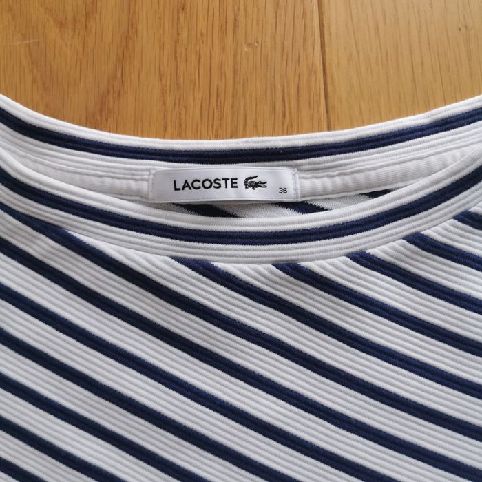 Bluzka Lacoste rękaw 3/4