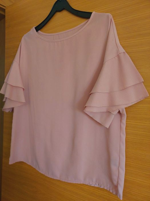 Blusa Rosa Mangas Pelum