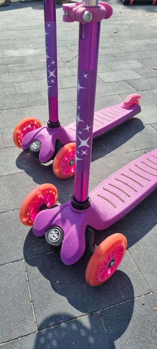 Hulajnoga trzykołowa koszyczek kółka led J. Mini micro