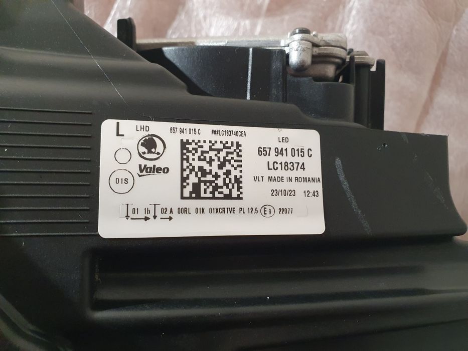 Lampa lewa Skoda Scala full led Europa idealna