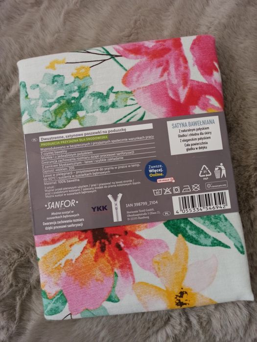 NOWY zestaw Livarno. Koc 150x200 (2szt.) + poszewki na poduszkę