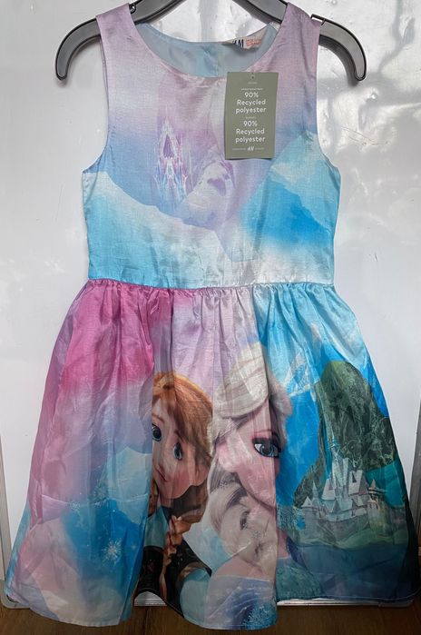 HM Sukienka Elsa, Elza, Kraina lodu, Frozen rozmiar 128