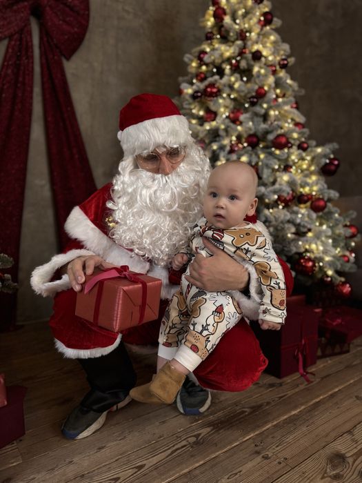 Ромпер чоловічок з угами новорічний костюм