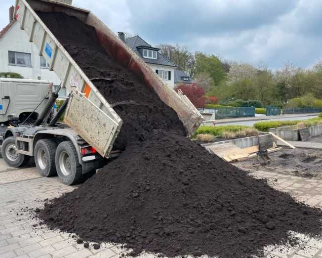 Czysta Ziemia Ogrodnicza Siana Czarnoziem Pod trawnik Humus Koparka