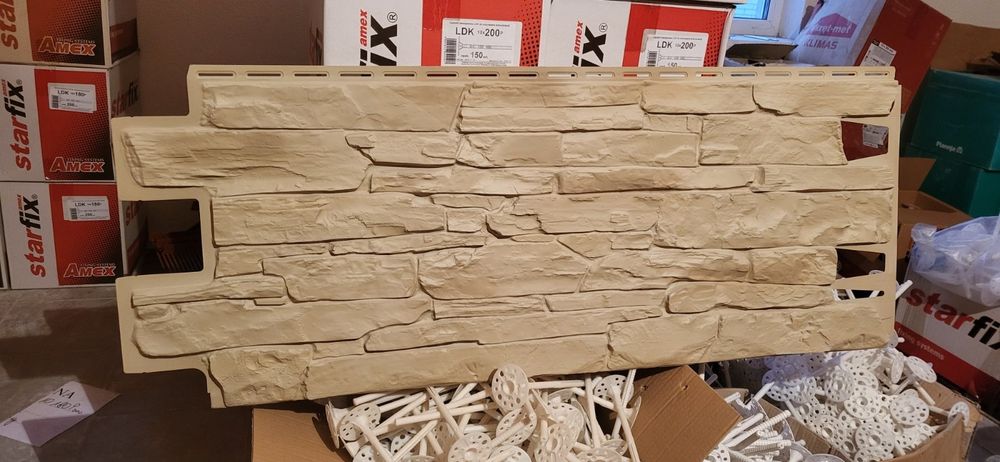 Цокольний сайдинг пвх панелі під камінь стінові панелі Польща