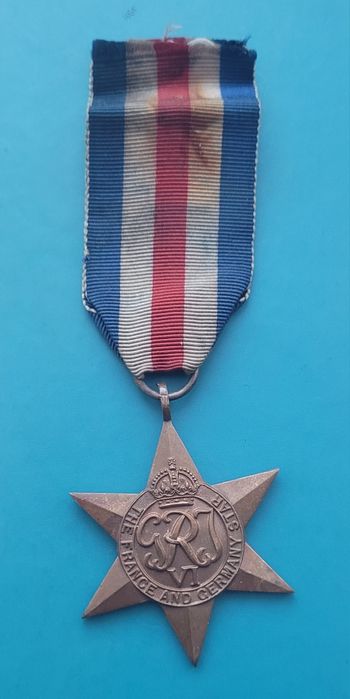 Medal - Gwiazda Francji i Niemiec  1945 - Jerzy VI - Wielka Brytania.