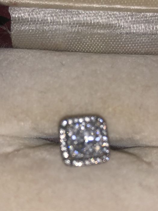 Серьга серебряная