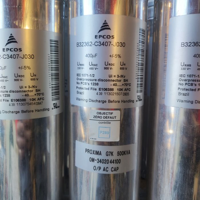 Condensador de Potência EPCOS 400µF / 600V (Série B32362)