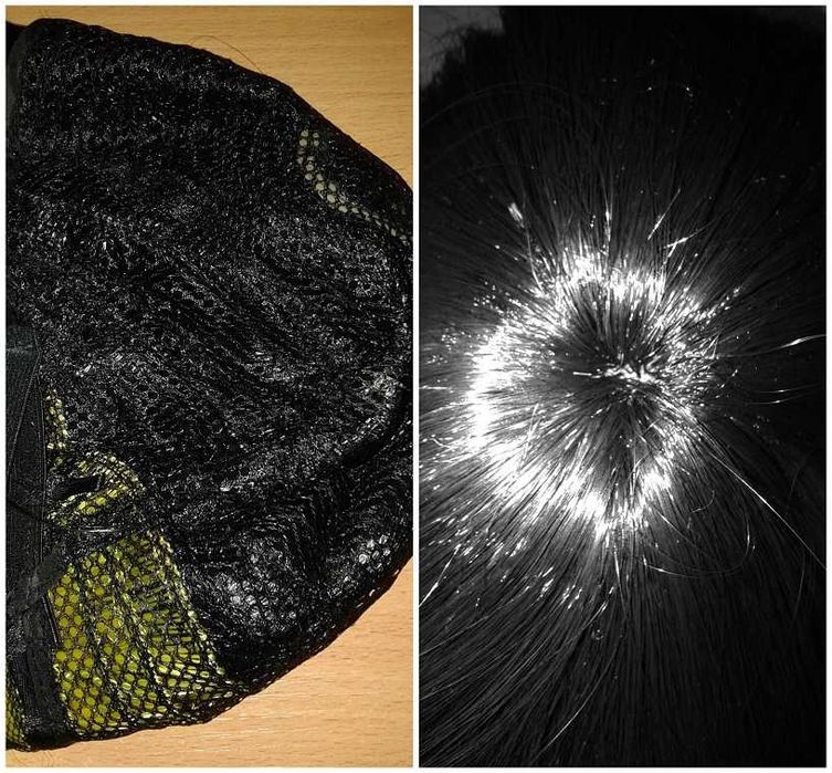 Bachira Meguru Blue Lock Czarna peruka z żółtymi pasemkami cosplay wig