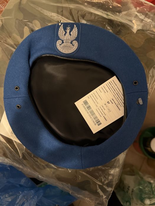 Beret wojskowy niebieski