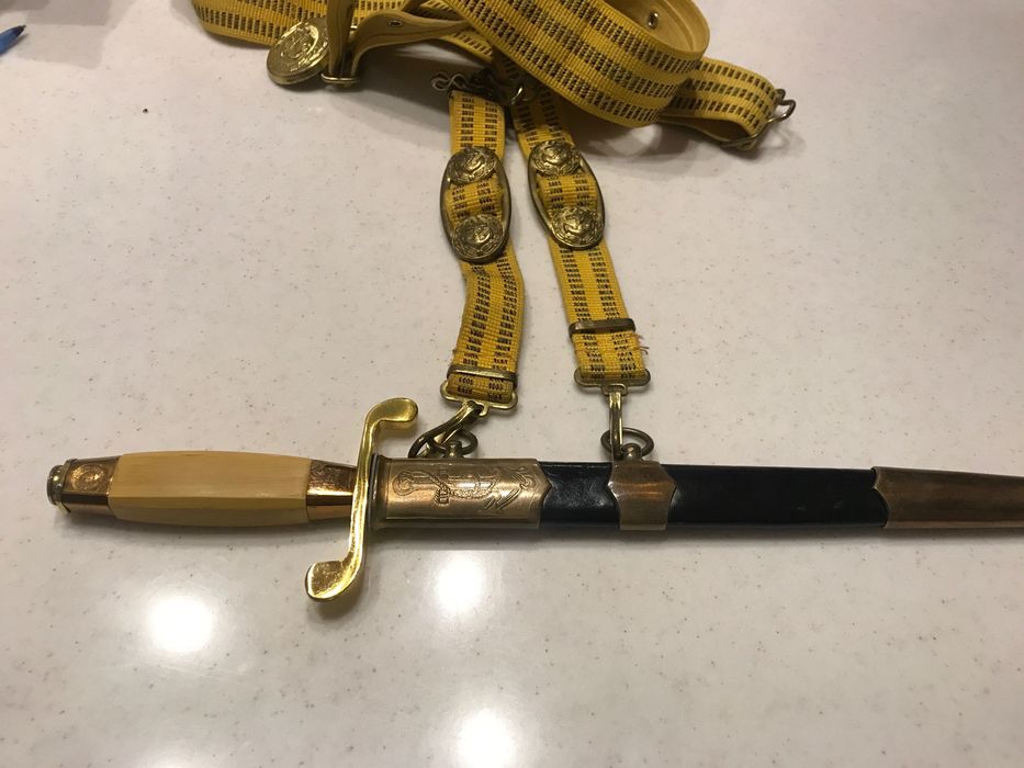 Кортик морской БУЛАТ 1976 года+парадный ремень Киев.