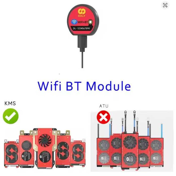 WIFI + Bluetooth модуль для BMS DALY