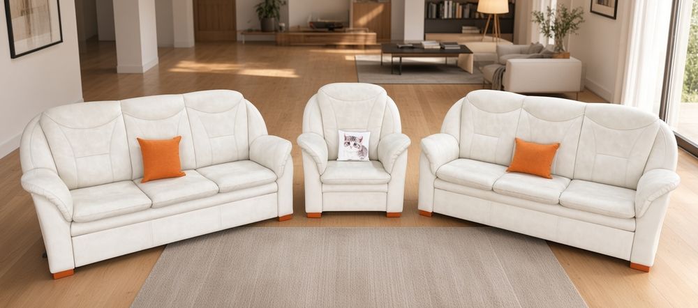 Zestaw wypoczynkowy. Transport w cenie. 2x Sofa fotel