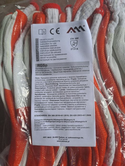 Rękawice robocze brukarskie