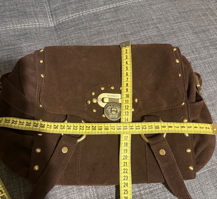 замшева сумка Versace