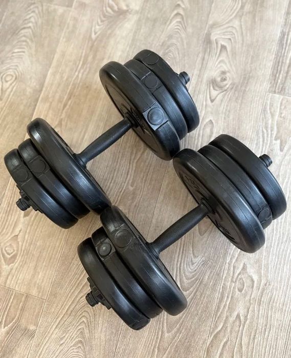 АКЦІЯ Комплект гантелей 2шт по 11 кг зі змінними дисками