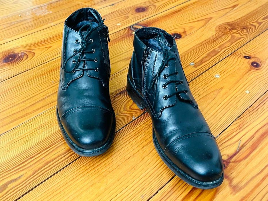 Черевики чоловічі Braska, чорні, розмір: 39.