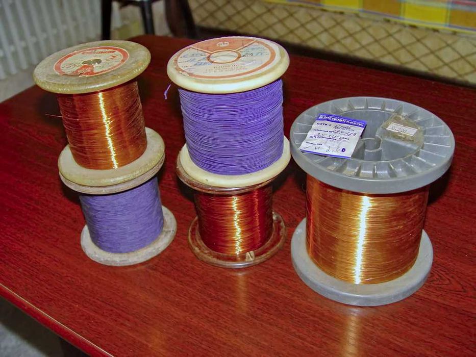 Обмоточный провод эмальпровод и микропровод ПЭШО, ПЭЛШО, ПЭВТЛ: 350 грн ...