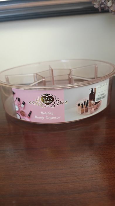 Duży obrotowy organizer kosmetyczny 30 cm