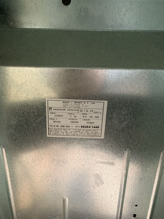 Aquecedor a gás Junex