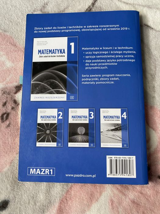Matematyka rozszerzona zbiór zadań 1 pazdro