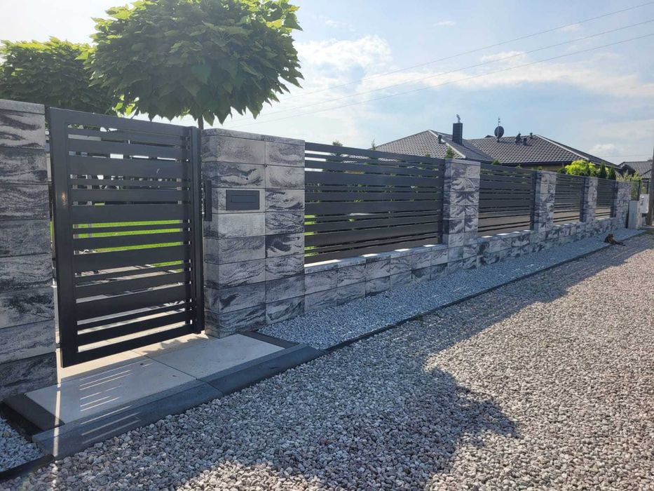 Kompletne ogrodzenie panelowe 3D/2D/ podmurówka/ słupki ogrodzeniowe