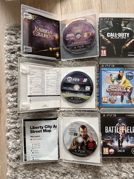 Zestaw gier PS3 + 3 pady