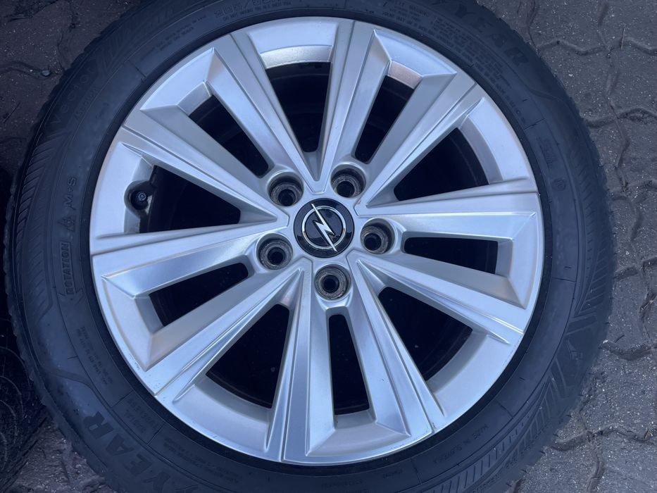 Alufelgi astra L, 16 cali, 5x108 + opony wielosezon 23 rok!